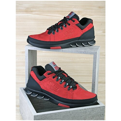 Кроссовки мужские BRAVE LION 4160 крас.-Н-BL 43