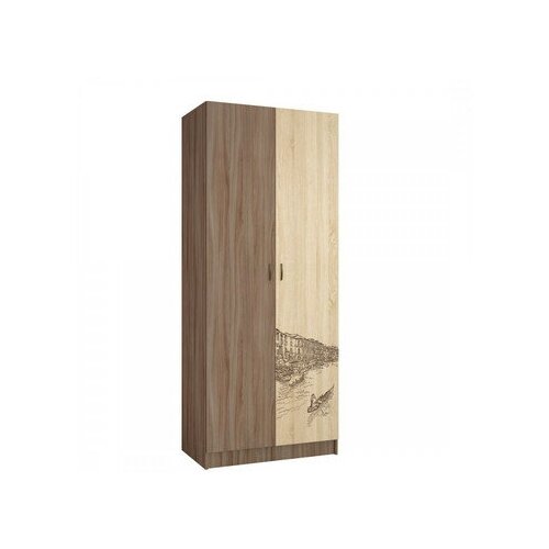 Шкаф Орион ЛДСП тэкс ясень шимо/дуб сонома