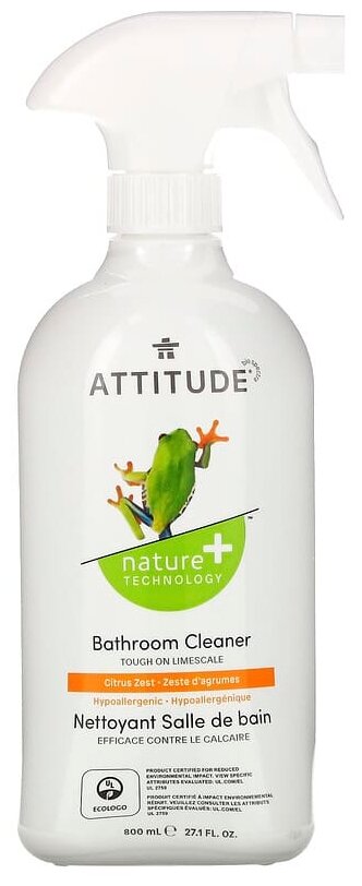 Спрей для ванных комнат Цитрус ATTITUDE, 800 мл, 895 г