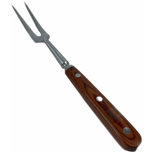 Вилка для мяса разделочная, 18см., нержавеющая сталь, деревянная ручка
