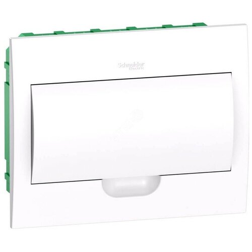 SE EASY 9 Корпус встраиваемый с белой дверью 1ряд/12мод, IP40, IK07, 63А, 2 клеммы