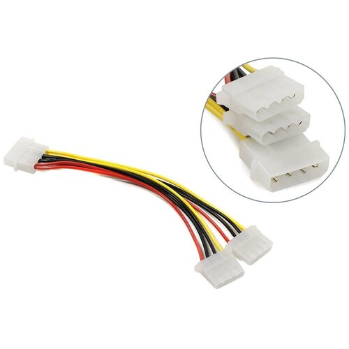 кабель питания molex 4pin 2хmolex 2x4pin orient c397 5 12v oem ORIENT C397 Разветвитель питания Molex (4pin)-> 2 x Molex (2x4pin)