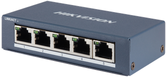 Коммутатор Hikvision DS-3E0505-E 5 Gigabit RJ45 ports, Desktop Steel Case Unmanaged Switch