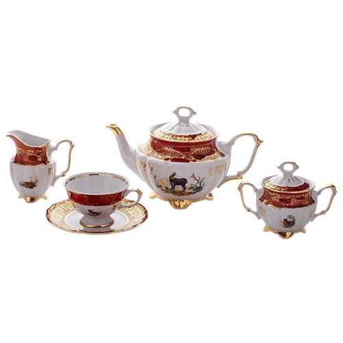 Чайный сервиз на 6 персон 15 предметов Bavarian Porcelain 