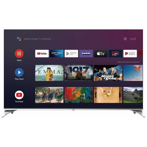 QLED телевизор Hyundai 50 H-LED50QBU7500 Smart Android TV Frameless черный 3999000₽