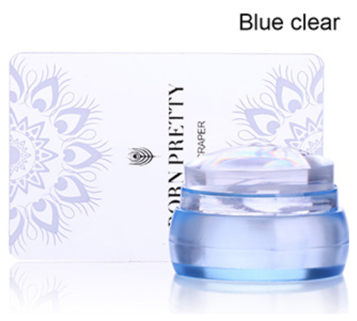 Born Pretty, Штамп 41381-01 Blue Clear Stamper, 1 шт