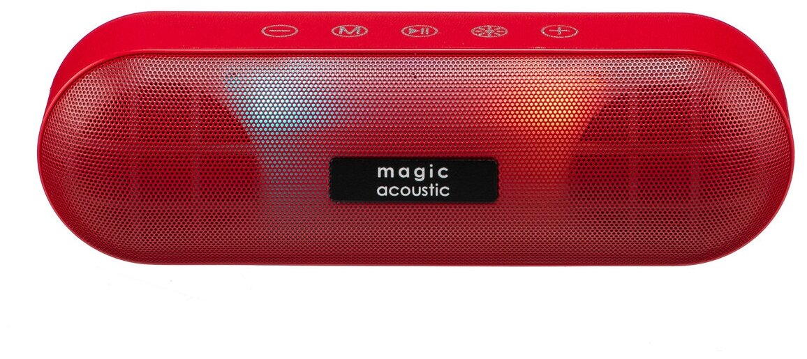 Портативная колонка Magic Acoustic Evolution с Bluetooth 5.0/10 Вт/светомузыка/2х5 Вт/красный/SK1025R