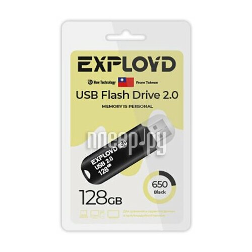 USB Flash Drive 128Gb - Exployd 650 EX-128GB-650-Black