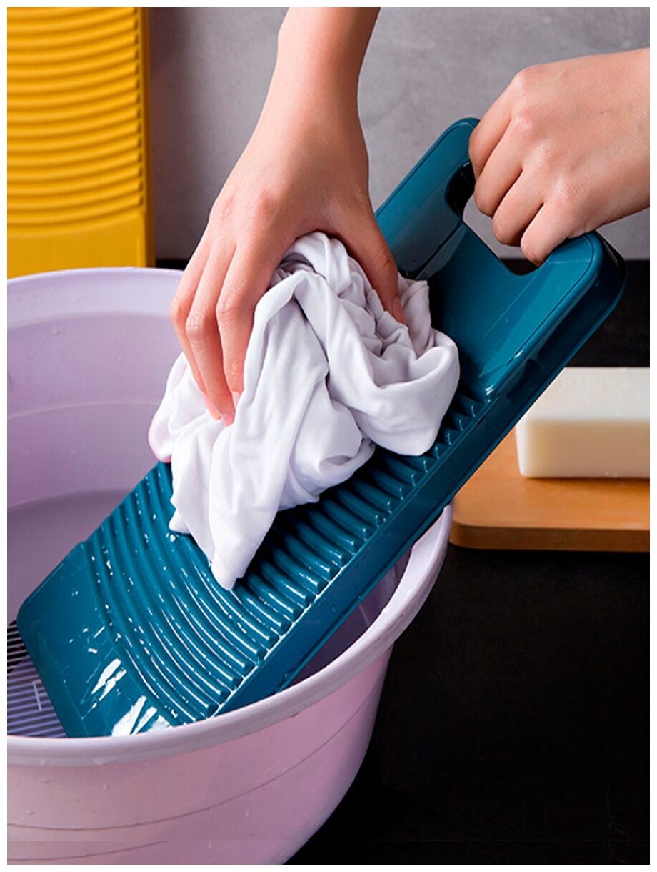 Доска стиральная с ручкой для белья носок и мелкой одежды Мини Портативная стиральная машина Аксессуары для ванной комнаты