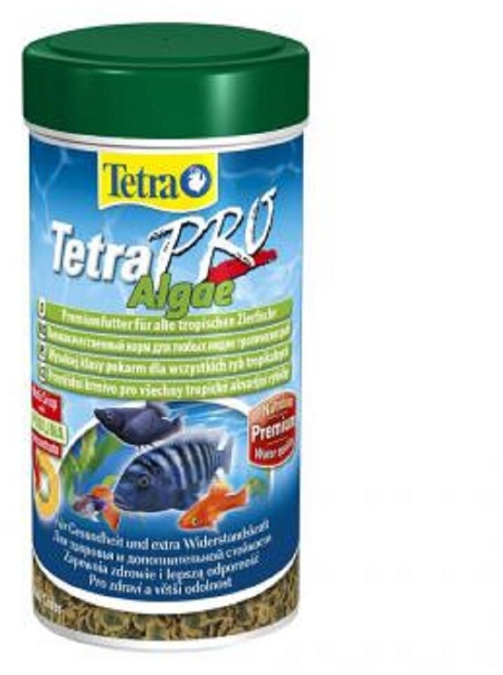 TetraPro Algae Crisps раст.корм для всех видов рыб в чипсах 250 мл - фотография № 7