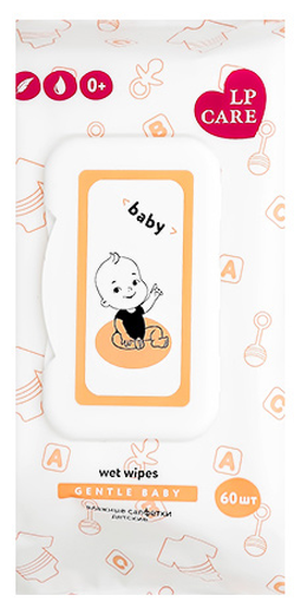 Салфетки влажные LP CARE GENTLE BABY детские 60 шт