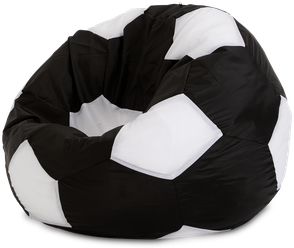 Кресло-мешок «Мяч», XXL, оксфорд, Черный и белый
