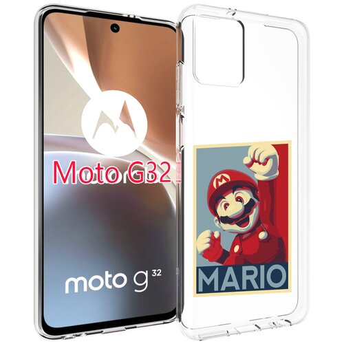 Чехол MyPads злой марио для Motorola Moto G32 задняя-панель-накладка-бампер чехол mypads марио в кармашке детский для motorola moto g32 задняя панель накладка бампер