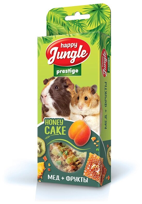 Лакомство Happy Jungle Престиж корзинки для грызунов мед+фрукты 3 шт.