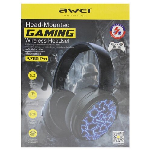 Беспроводные полноразмерные игровые наушники Awei A780 PRO 299000₽