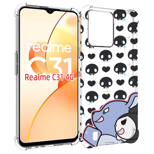 Чехол MyPads злые-мини-животные детский для OPPO Realme C31 задняя-панель-накладка-бампер
