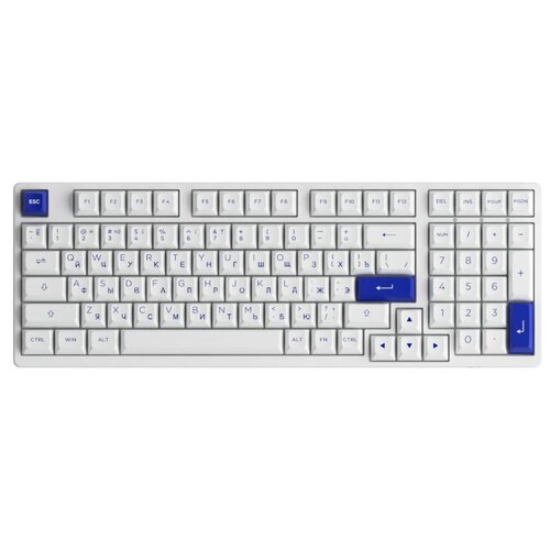 Игровая клавиатура AKKO 3098N (Blue&White/RGB/Hot-Swap/3 Modes, TTC Honey Switch)