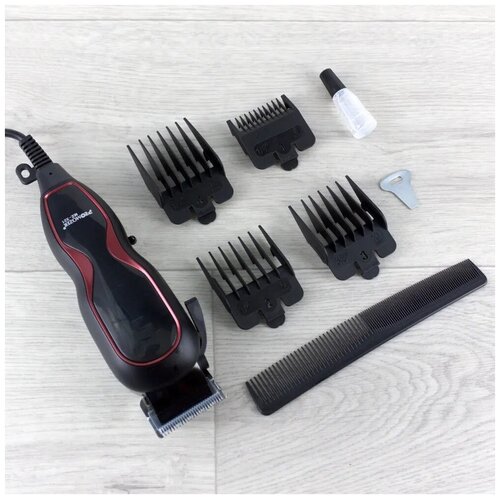 Проводная сетевая машинка для стрижки волос ProMozer MZ-321 4 съемные насадки высота среза 05-2 мм мощность 10 Ватт 195500₽