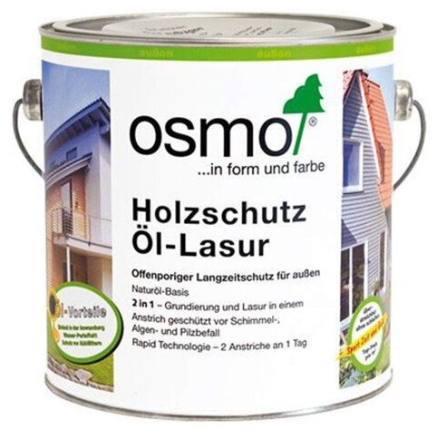 Масло OSMO Holzschutz Öl-Lasur, 710 пиния, 2.5 л - фотография № 3