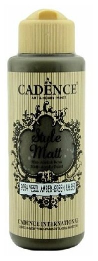 Акриловая краска Cadence Style Matt Acrylic Paint. Green Umber-S9054