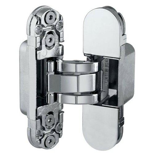 Петля скрытой установки AGB (АГБ) ECLIPSE 2.0, E30200.03.06 никель 4 накладки в комплекте