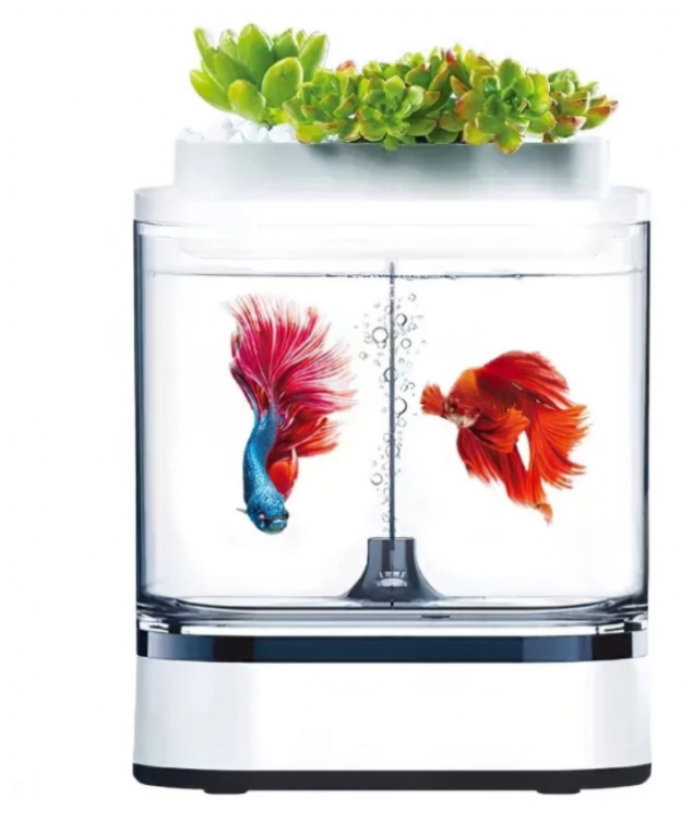 Акваферма Xiaomi Geometry Mini Lazy Fish Tank Pro C300 - фотография № 12