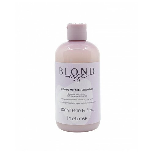 Шампунь для оттенков блонд Blonde Miracle Shampoo Inebrya, 300 мл кондиционер двухфазный для оттенков блонд bi phase blonde miracle inebrya 200 мл