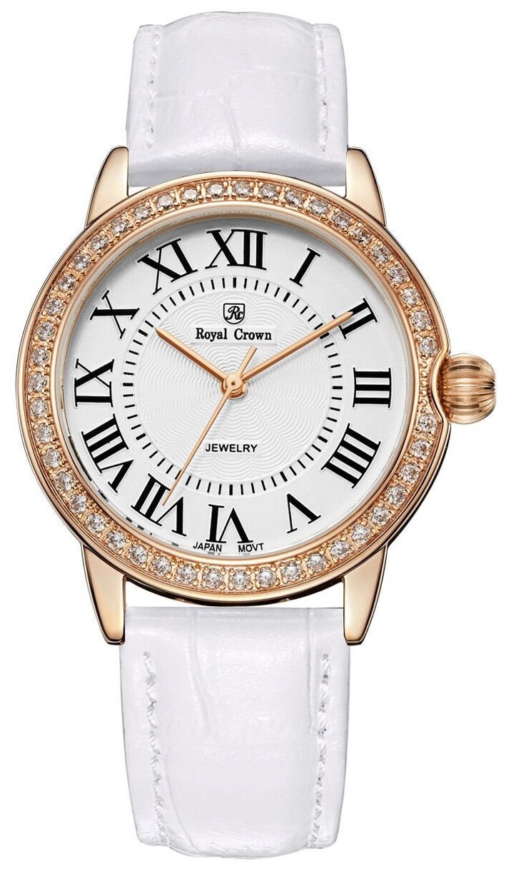 Женские кварцевые часы Royal Crown со стразами