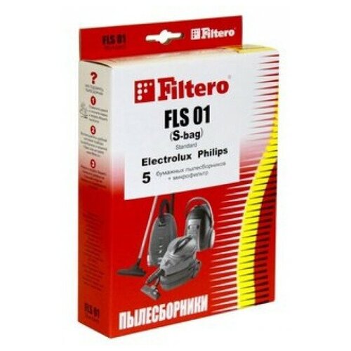 пылесборник filtero fls 01 s bag comfort 10 шт Мешок-пылесборник Filtero FLS 01 S-bag Comfort (4шт)