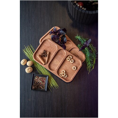 Менажница IDec из бука 30х16х2