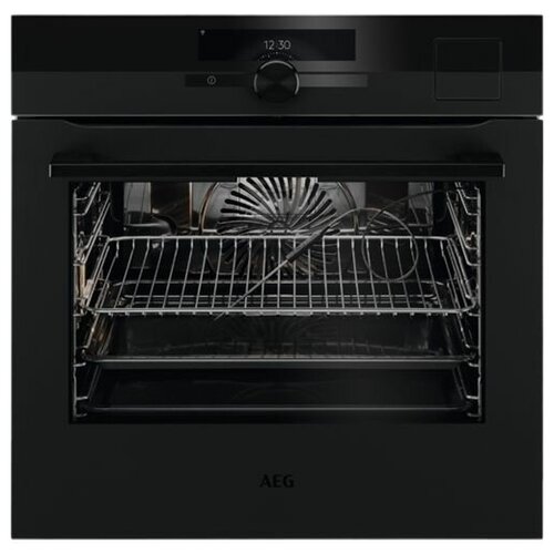 Встраиваемый электрический духовой шкаф AEG BSK999330T с функцией пара черный 21308500₽