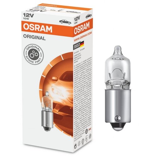 Лампа галогенная Osram Original Miniwatt T4W (BA9s) 12V 10W, 64113, 1 шт