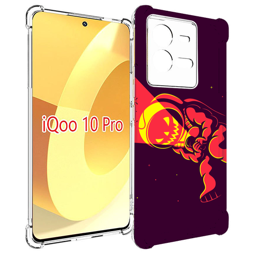 Чехол MyPads космонавт-в-хеллуин для Vivo iQOO 10 Pro задняя-панель-накладка-бампер