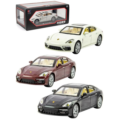 Металлическая машинка Porsche Panamera 1:24 / детская машинка Порше Панамера 20 см