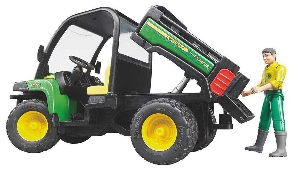 Bruder John Deere Gator XUV 855D с фигуркой водителя - фото №5