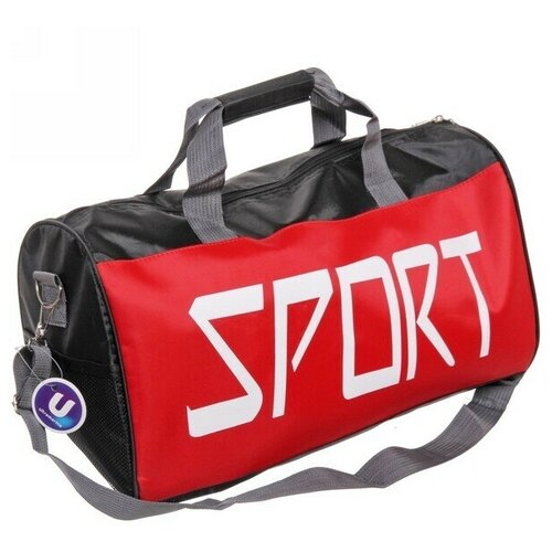Сумка спортивная Ultramarine, 20 л, 27х48х21 см, ручная кладь, красный, черный сумка спортивная amen56 см красный