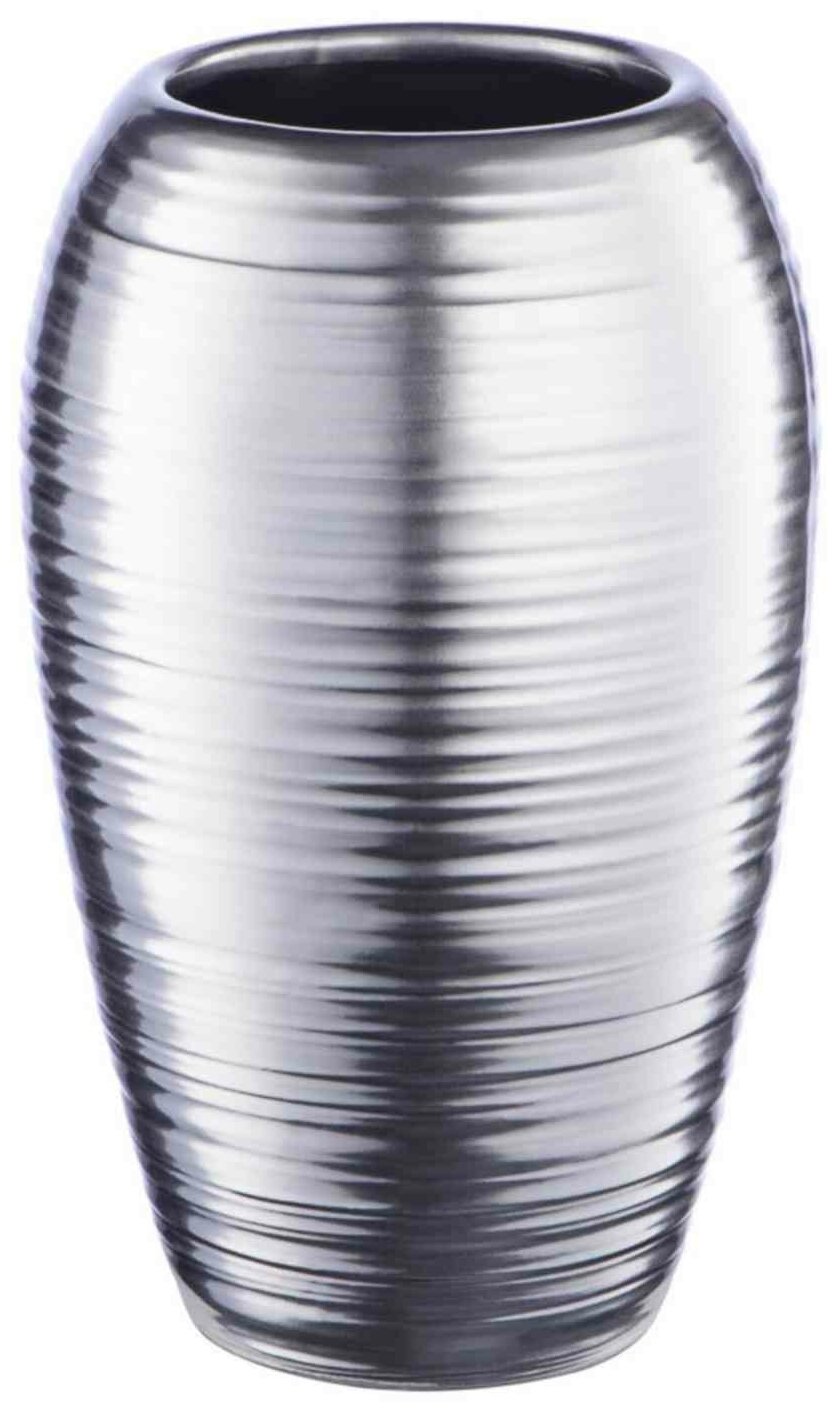 Ваза доломитовая декоративная Вещицы Модерн 20 см серебристая Hoff - фото №8