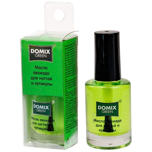 Масло для ногтей и кутикулы, Domix Green, авокадо, 11 мл миндальное масло domix green для ногтей и кутикулы 11 мл