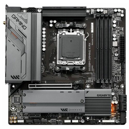 Материнская плата Gigabyte [B650M GAMING X AX] B650M GAMING X AX, Socket AM5, AMD B650, 4xDDR5-5200, HDMI+DP+DP, 1xPCI-Ex16, 1xPCI-Ex1, 4xSATA3(RAID 0/1/10)