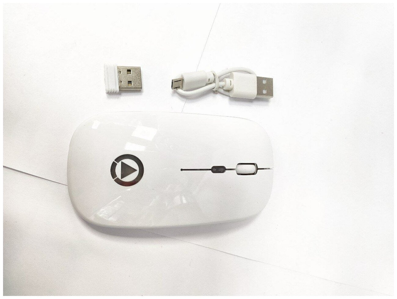 Беспроводная Bluetooth 30 24 ГГц аккумуляторная бесшумная мышь A2 с подсветкой