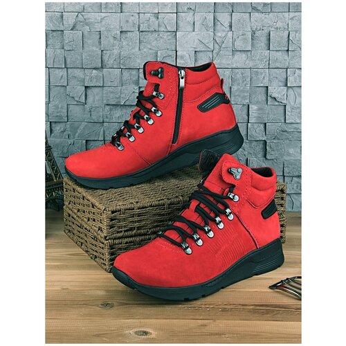 фото Ботинки зимние brave lion 635m-робен крас.-bl 44