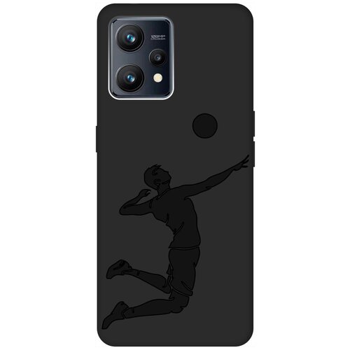 Матовый чехол Volleyball для Realme 9 / Рилми 9 с 3D эффектом черный матовый чехол e mc2 для realme 9 рилми 9 с 3d эффектом черный