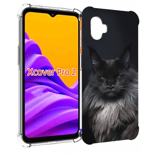 Чехол MyPads кошка мейн кун 2 для Samsung Galaxy Xcover Pro 2 задняя-панель-накладка-бампер чехол mypads кошка мейн кун 2 для blackview bv5200 задняя панель накладка бампер
