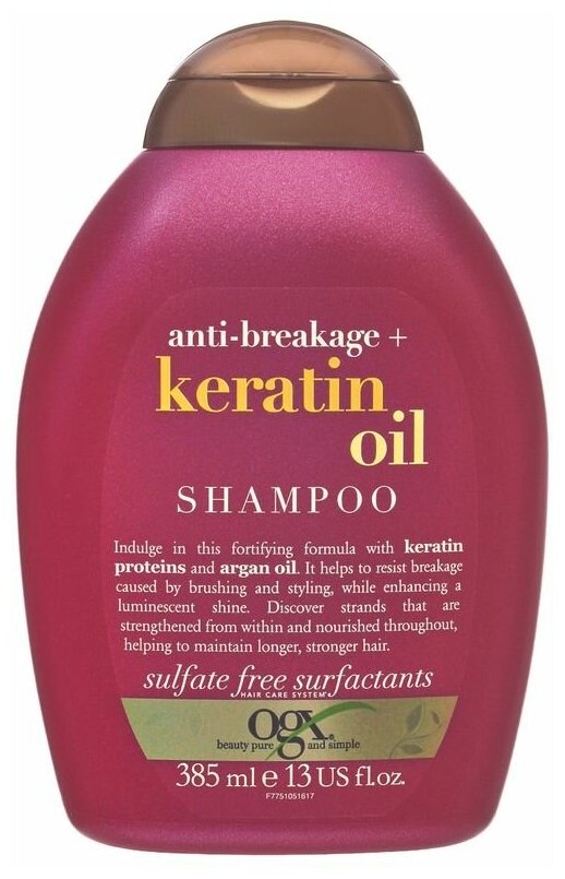 keratin shampoo organix