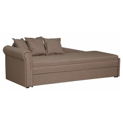 Диван - кровать троя вариант №1 левый 73/205/80 жаккард тесла корица