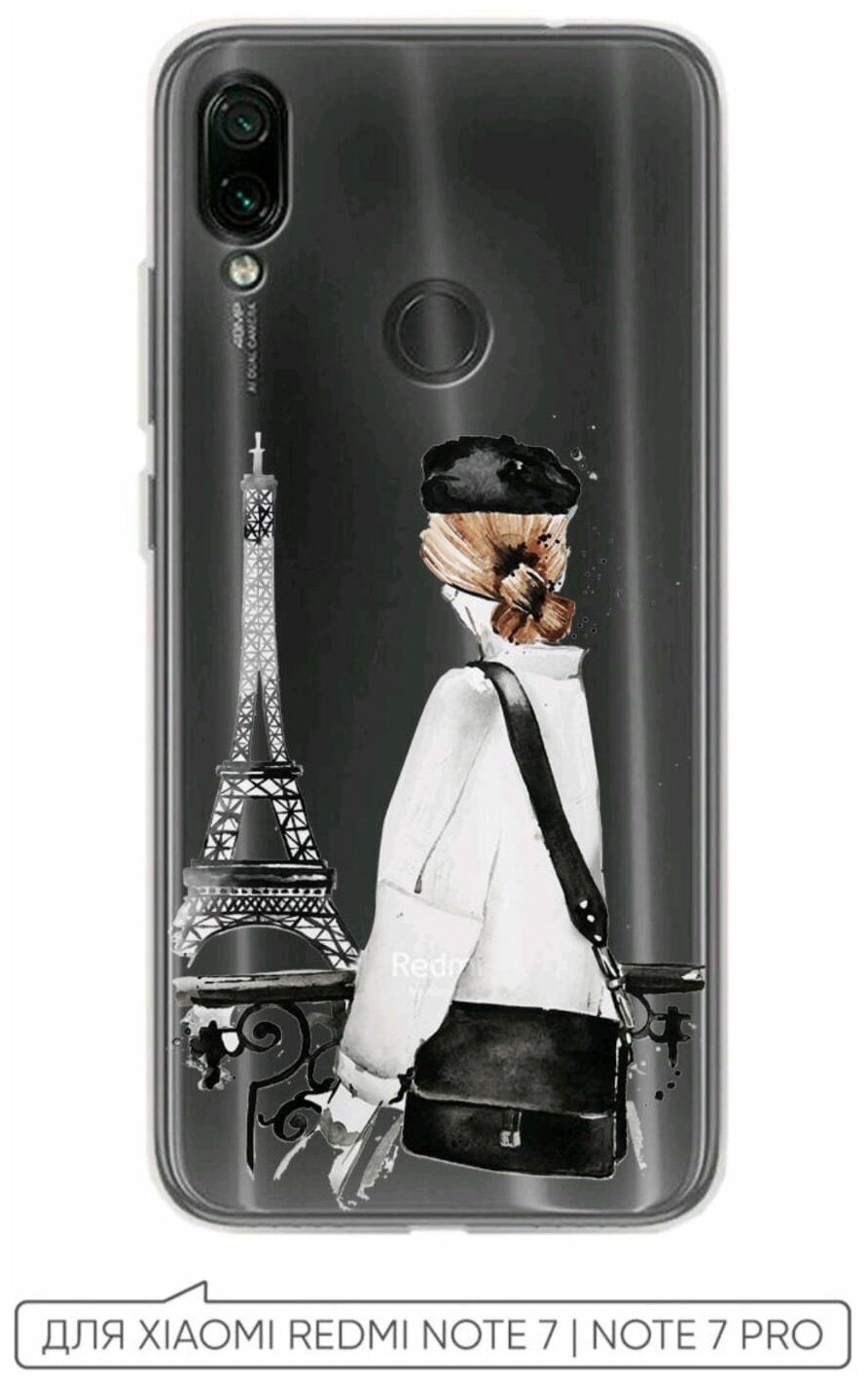 Чехол (накладка) Vixion силиконовый для Xiaomi Redmi Note 7 Pro / Сяоми Редми Ноут 7 Про Paris