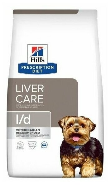 Сухой корм для собак Hill's Prescription Diet l/d при заболеваниях печени 1.5 кг