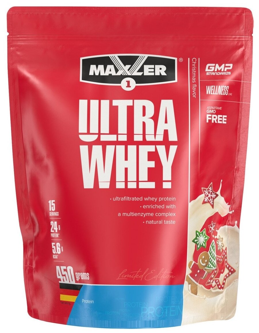 Ultra Whey Protein 450 gr bag, 15 порции(й), вкус рождества