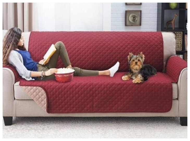 фото Покрывало двустороннее на диван для домашних животных, Bentfores