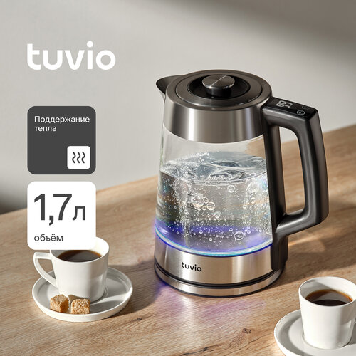 Чайник с электронным управлением Tuvio TKG0717D серебристый 3590₽